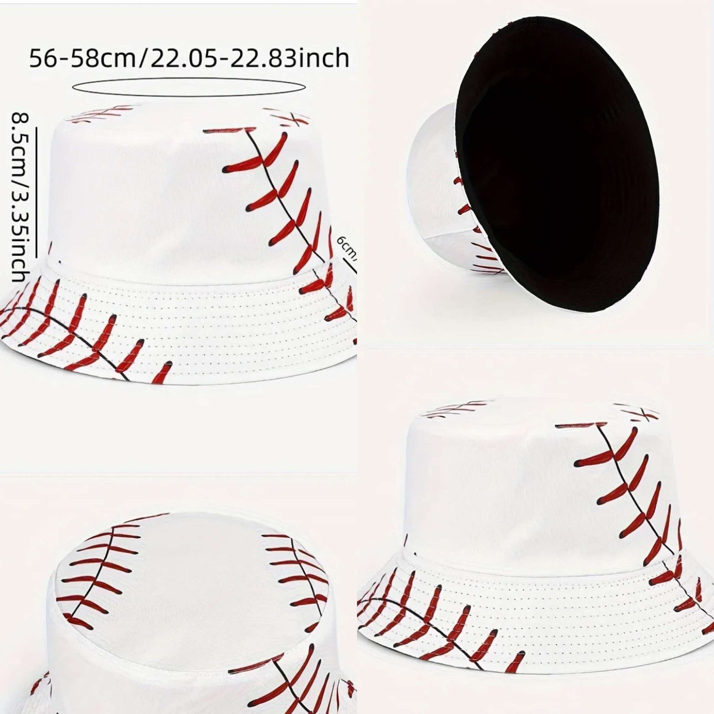 Kids Baseball Theme Bucket Hat