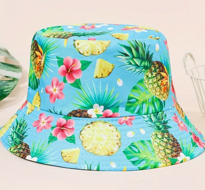 Pineapple Bucket hat fully reversible